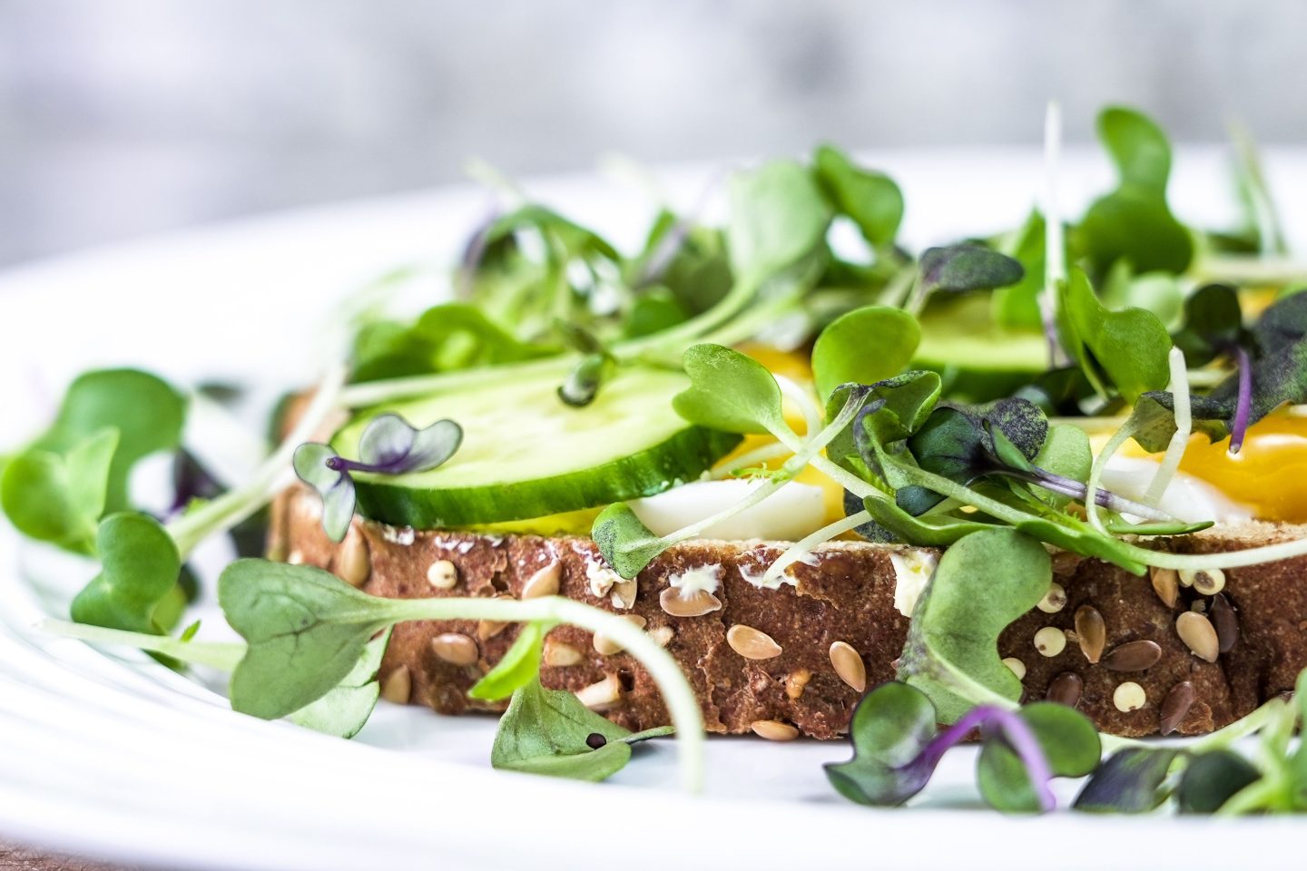 A Colorful Painting on a Slice of Bread